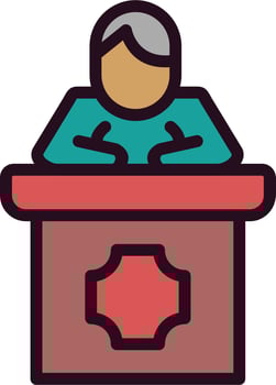 Public Speaking Vector Icon
