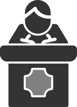 Public Speaking Vector Icon