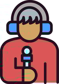 Reporter Vector Icon