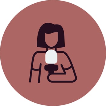Journalist Vector Icon