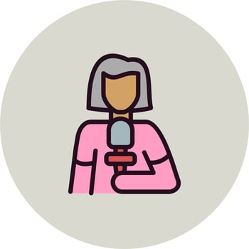 Journalist Vector Icon