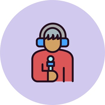 Reporter Vector Icon