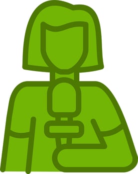 Journalist Vector Icon