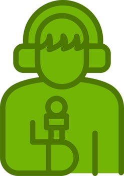 Reporter Vector Icon
