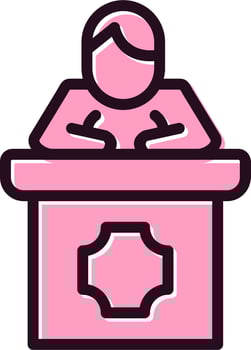 Public Speaking Vector Icon