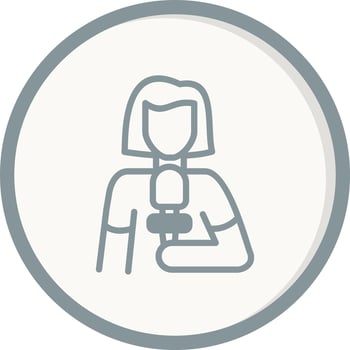 Journalist Vector Icon