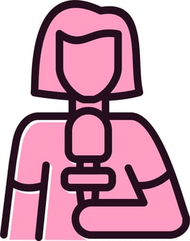 Journalist Vector Icon