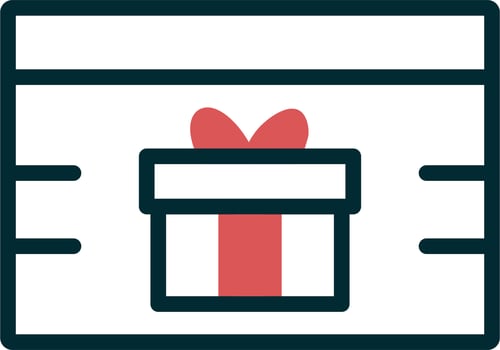 Gift Card Vector Icon