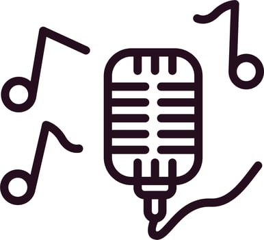 Singing Vector Icon