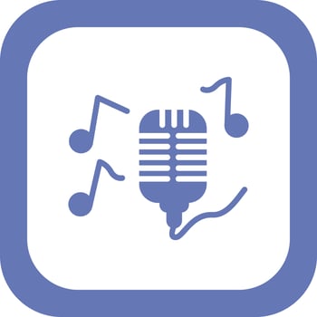 Singing Vector Icon