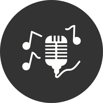 Singing Vector Icon