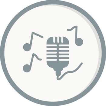 Singing Vector Icon