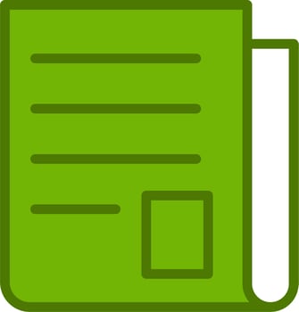 Reading News Vector Icon