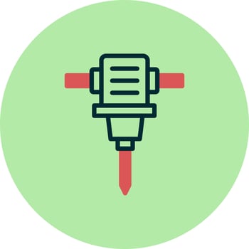 Drill Hole Machine Vector Icon