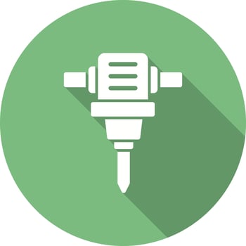 Drill Hole Machine Vector Icon