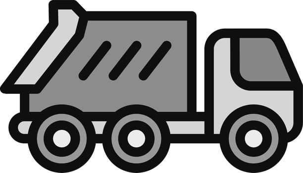 Dump Truck Vector Icon