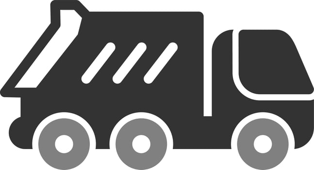 Dump Truck Vector Icon