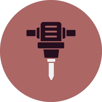 Drill Hole Machine Vector Icon