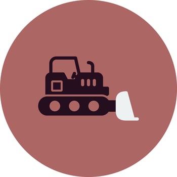 BullDozer Vector Icon