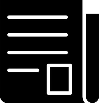 Reading News Vector Icon