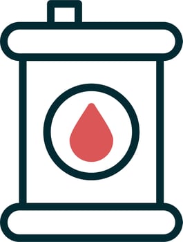 Oil barrel vector icon