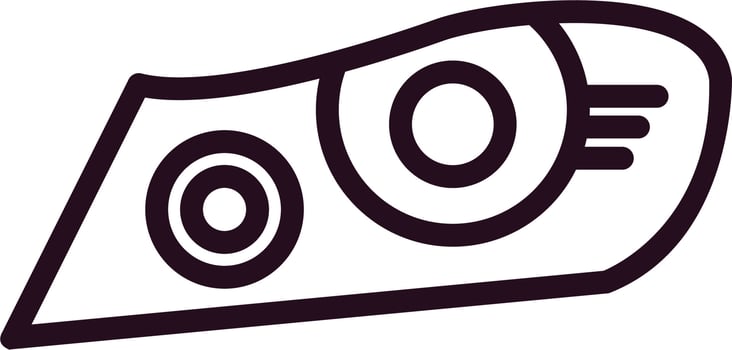 Headlight Vector Icon