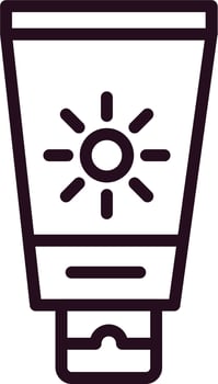 Sunscreen Vector Icon