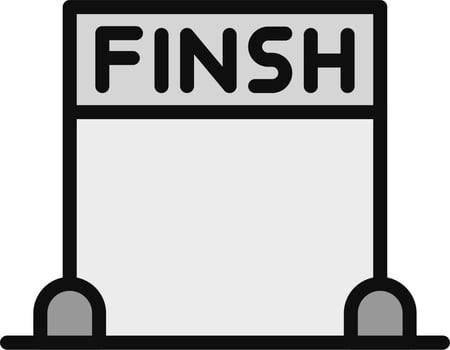 Finsh Line Vector Icon