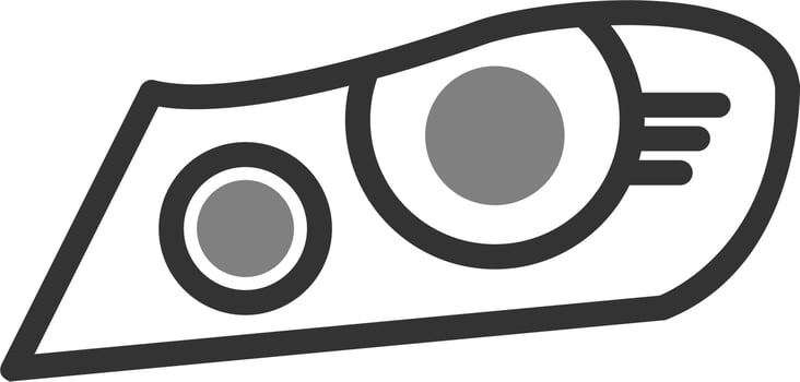 Headlight Vector Icon