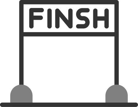 Finsh Line Vector Icon