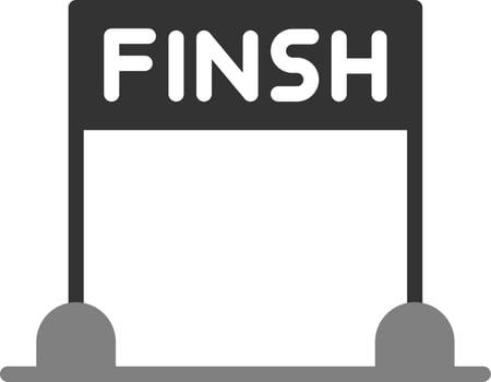 Finsh Line Vector Icon