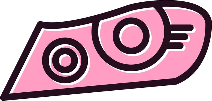 Headlight Vector Icon