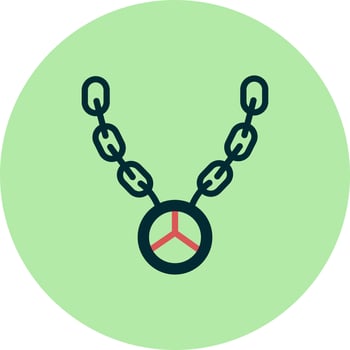 Hip Hop Necklace Vector Icon