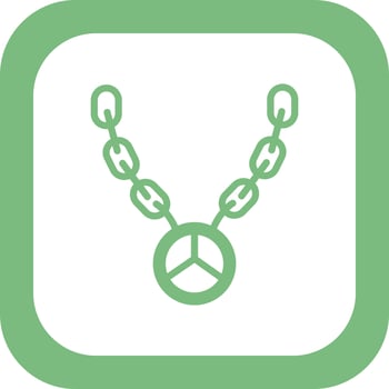Hip Hop Necklace Vector Icon