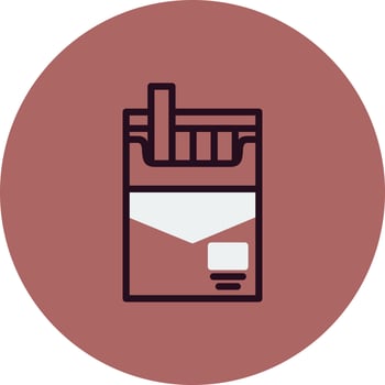 Cigarette Packet Vector Icon