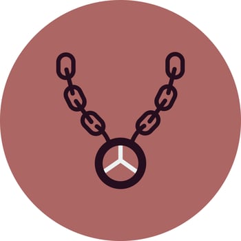 Hip Hop Necklace Vector Icon