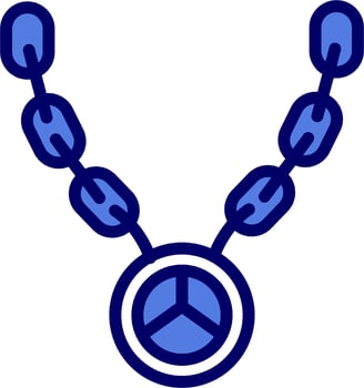Hip Hop Necklace Vector Icon