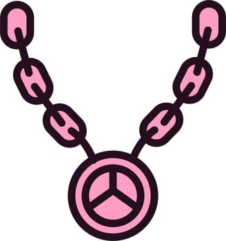 Hip Hop Necklace Vector Icon