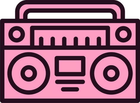 Radio Tape Vector Icon