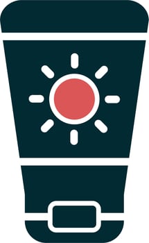 Sun Cream Vector Icon