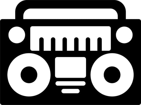 Radio Tape Vector Icon