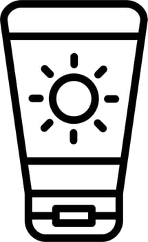 Sun Cream Vector Icon