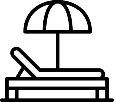 Sunbed Vector Icon