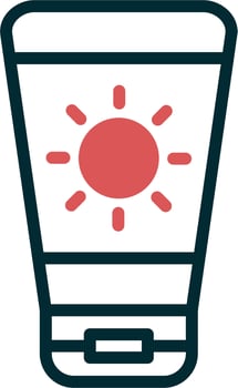 Sun Cream Vector Icon