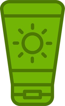 Sun Cream Vector Icon