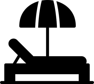 Sunbed Vector Icon