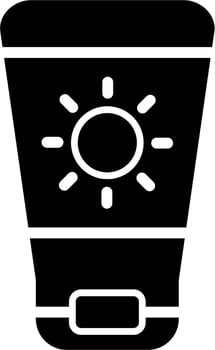Sun Cream Vector Icon