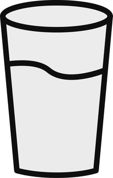 Glass Of Water Vector Icon