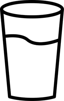 Glass Of Water Vector Icon