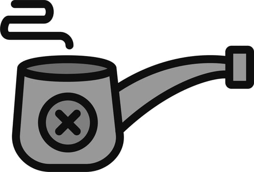 Smoke Pipe Vector Icon
